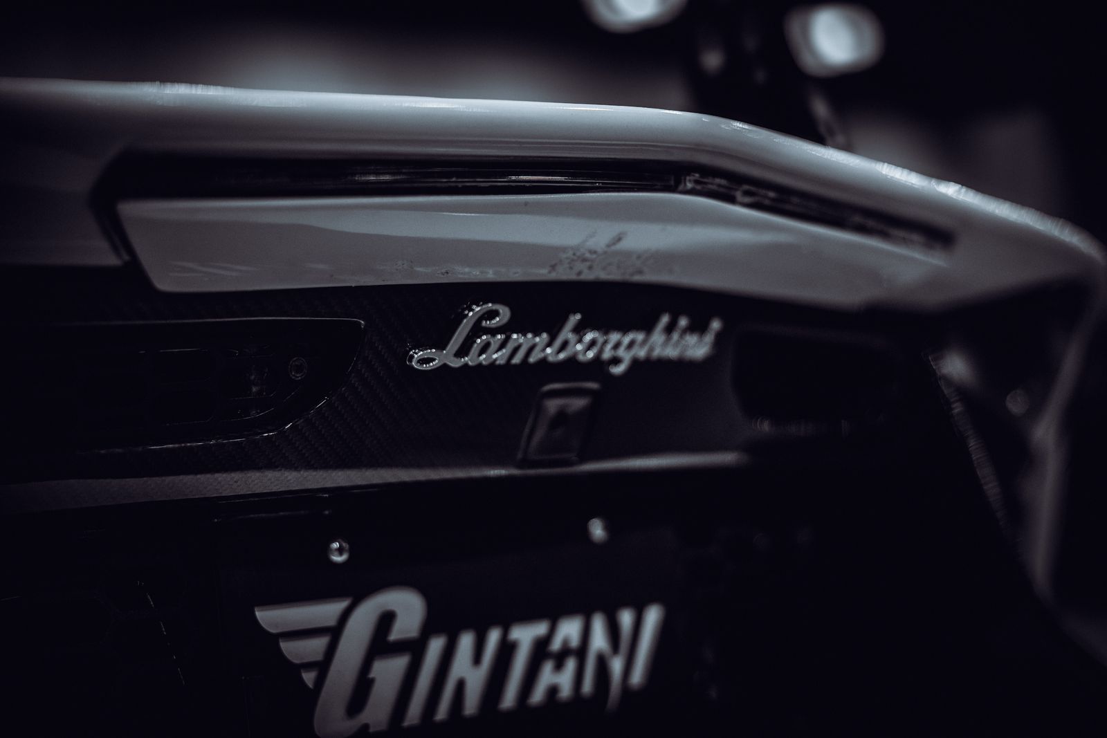 Lamborghini in low light