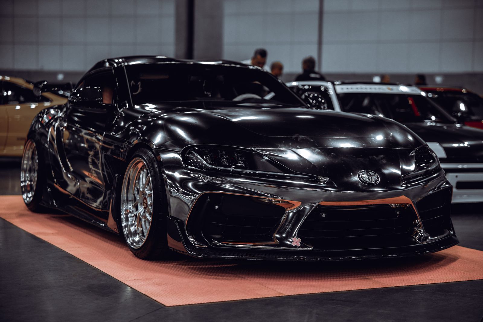 Supercar on a lift