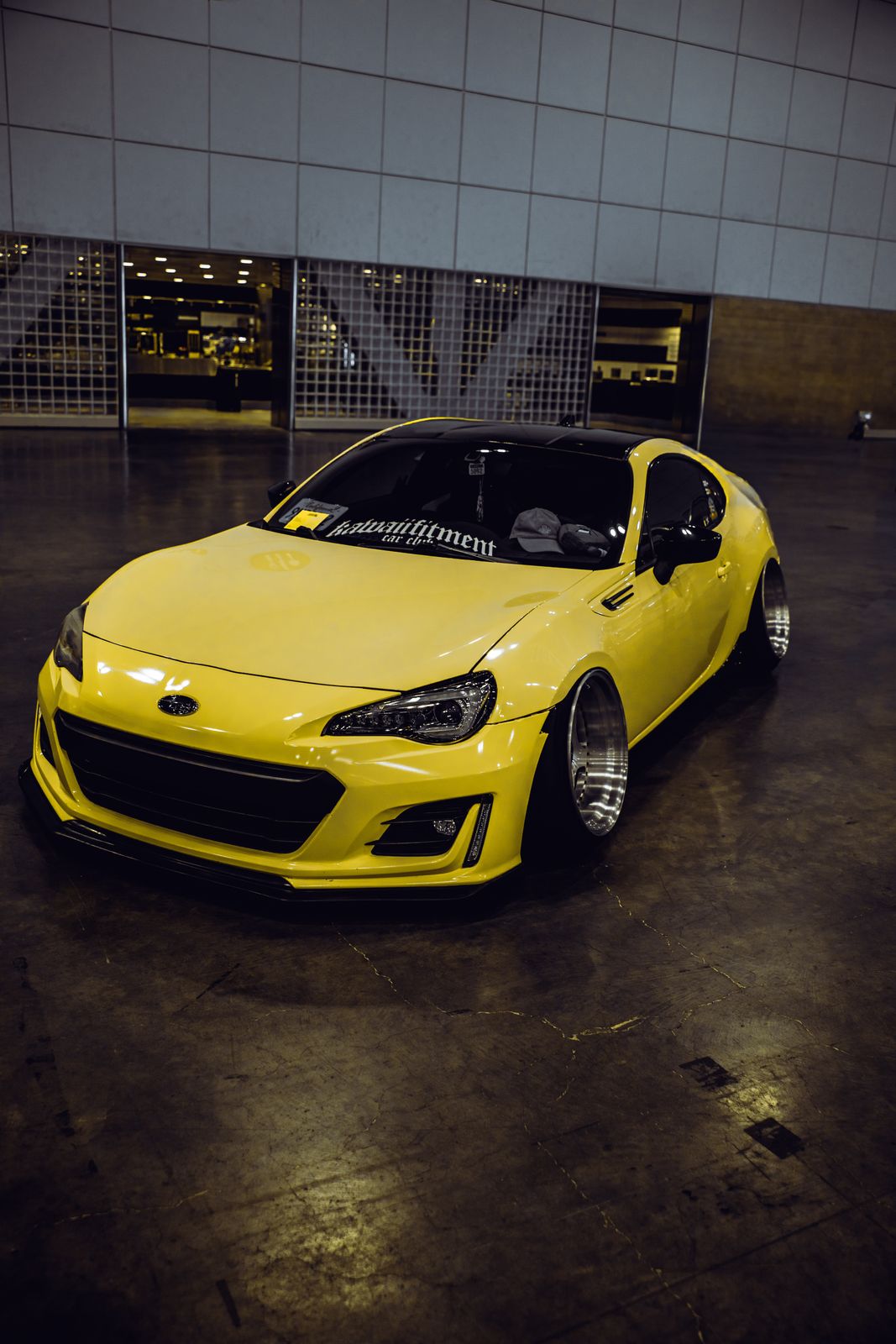 Yellow Subaru BRZ