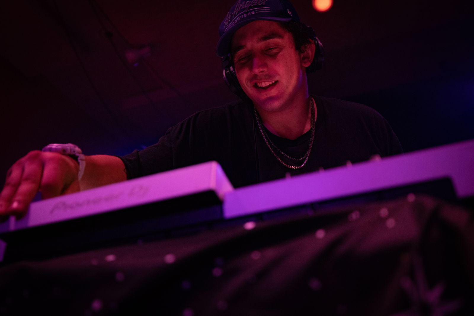 Keys lit on stage